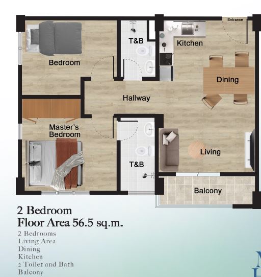 1 - 2BR Pre Selling Mid Rise Condo near Masinag Antipolo Rizal - Media Image Asset Panel Sub-No 4