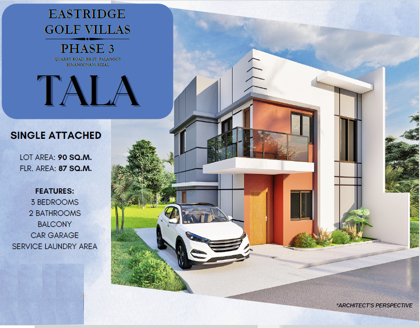 3-4BR Pre Selling House and lot for sale in Eastridge Golf Villas Phase 3 Binangonan Rizal - Media Image Asset Panel Sub-No 8