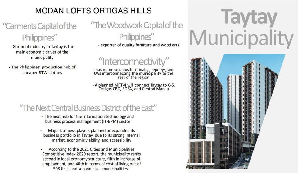 1BR - 2BR Pre Selling Condominium Units along Ortigas Ave. Extension Taytay Rizal - Media Image Asset Panel Sub-No 11