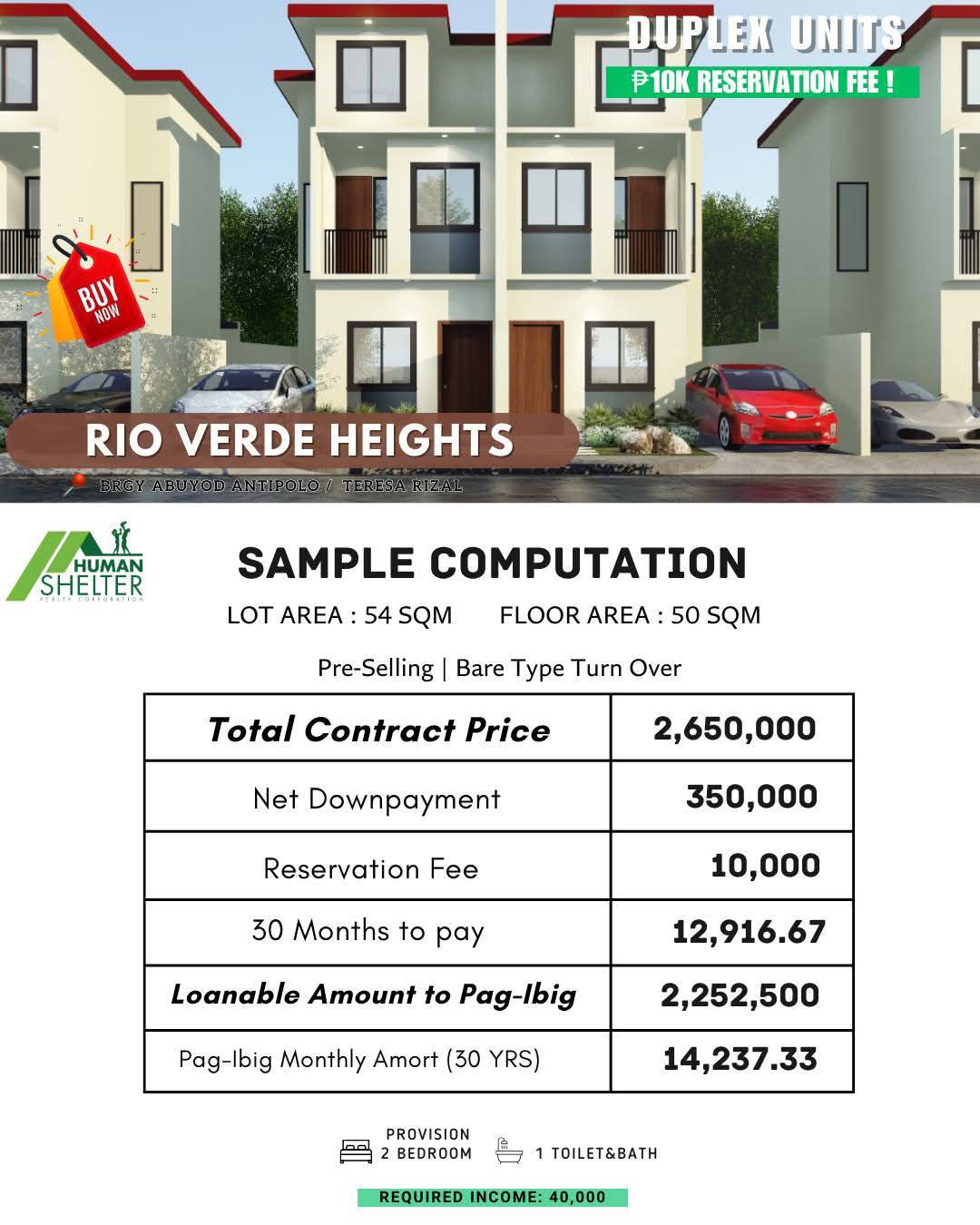 3BR Pre Selling 3 Storey House and lot for sale in Abuyod Teresa Rizal  - Media Image Asset Panel Sub-No 11
