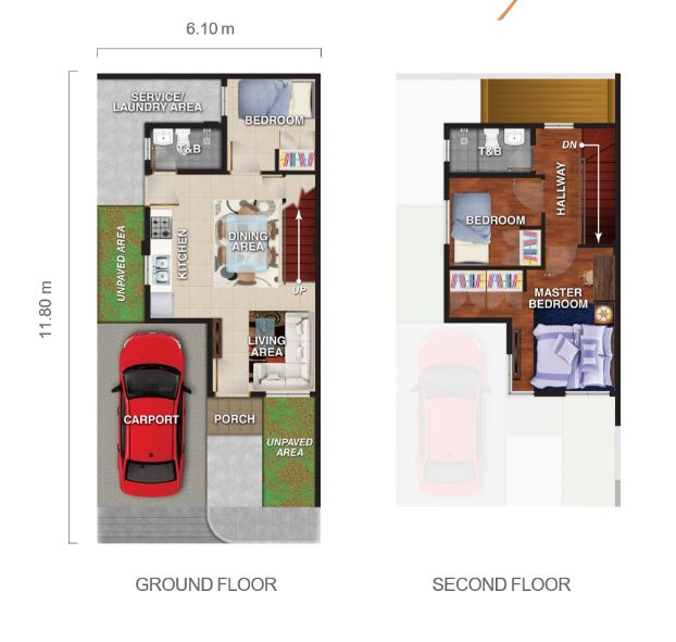 3BR Single Attached House and lot for sale in Meadow Heights Batasan Hills Quezon City - Media Image Asset Panel Sub-No 12