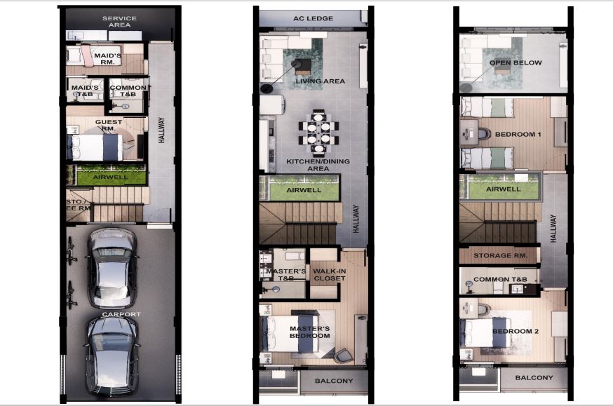 3BR Pre Selling Townhouse for sale in Paltok Quezon City - Media Image Asset Panel Sub-No 11