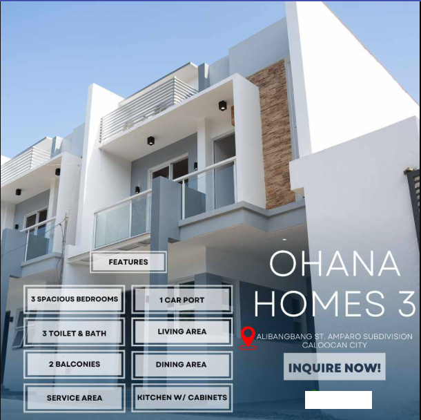 3BR Pre Selling House and lot for sale in Amparo Subd. Caloocan City - Media Image Asset Panel Sub-No 2