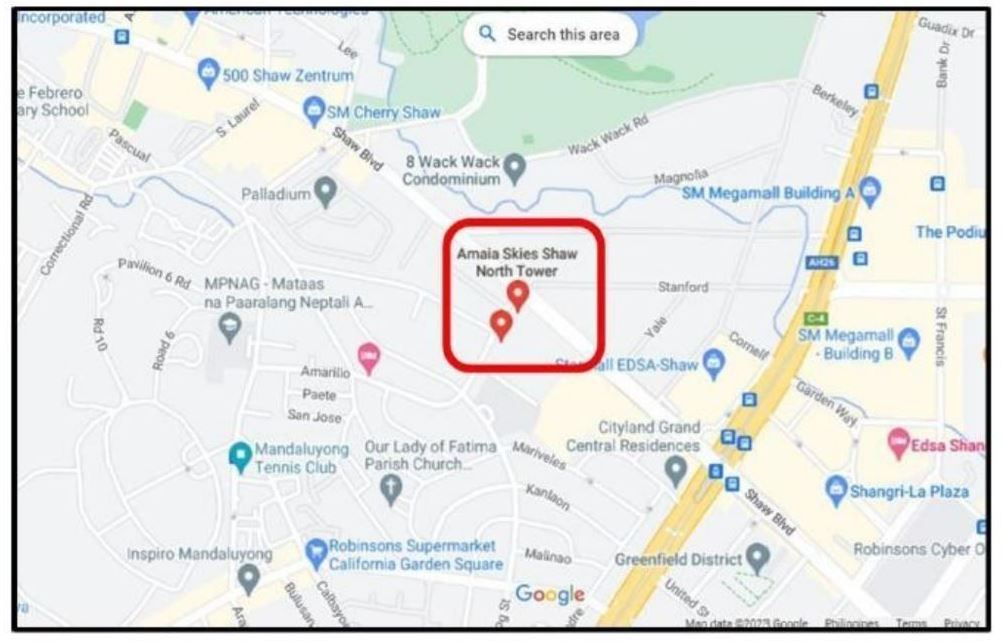 Foreclosed Property for sale in AMAIA SKIES SHAW HIGHWAY HILLS, MANDALUYONG CITY - Media Image Asset Panel Sub-No 5