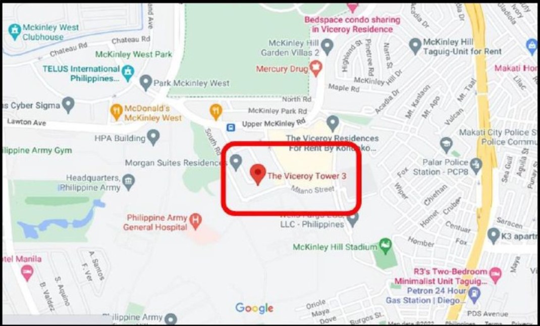 Foreclosed Property for sale in VICEROY-TOWER 3, BRGY. FORT BONIFACIO, MCKINLEY HILL, TAGUIG - Media Image Asset Panel Sub-No 9