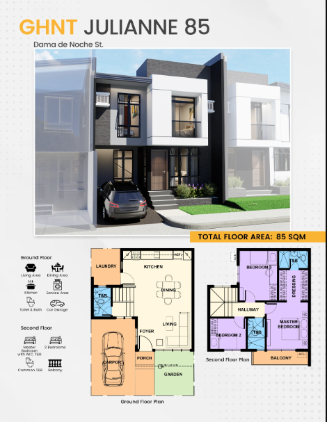 3BR Pre Selling Townhouse for sale near SM and LRT Masinag  - Media Image Asset Panel Sub-No 2