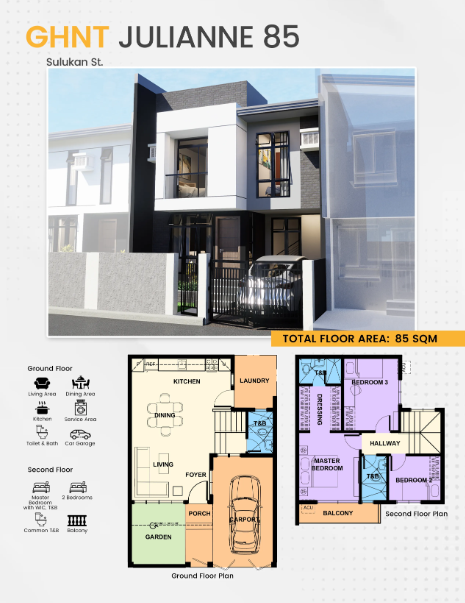 3BR Pre Selling Townhouse for sale near SM and LRT Masinag  - Media Image Asset Panel Sub-No 3