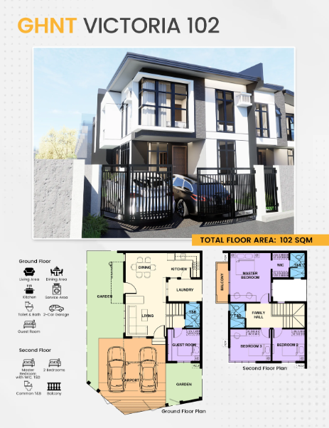3BR Pre Selling Townhouse for sale near SM and LRT Masinag  - Media Image Asset Panel Sub-No 5