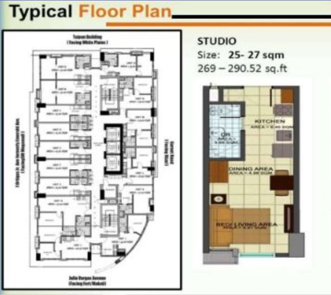 PROPERTY FOR SALE IN  The Currency 01 Condominium Brgy. San Antonio, Pasig City - Media Image Asset Panel Sub-No 7