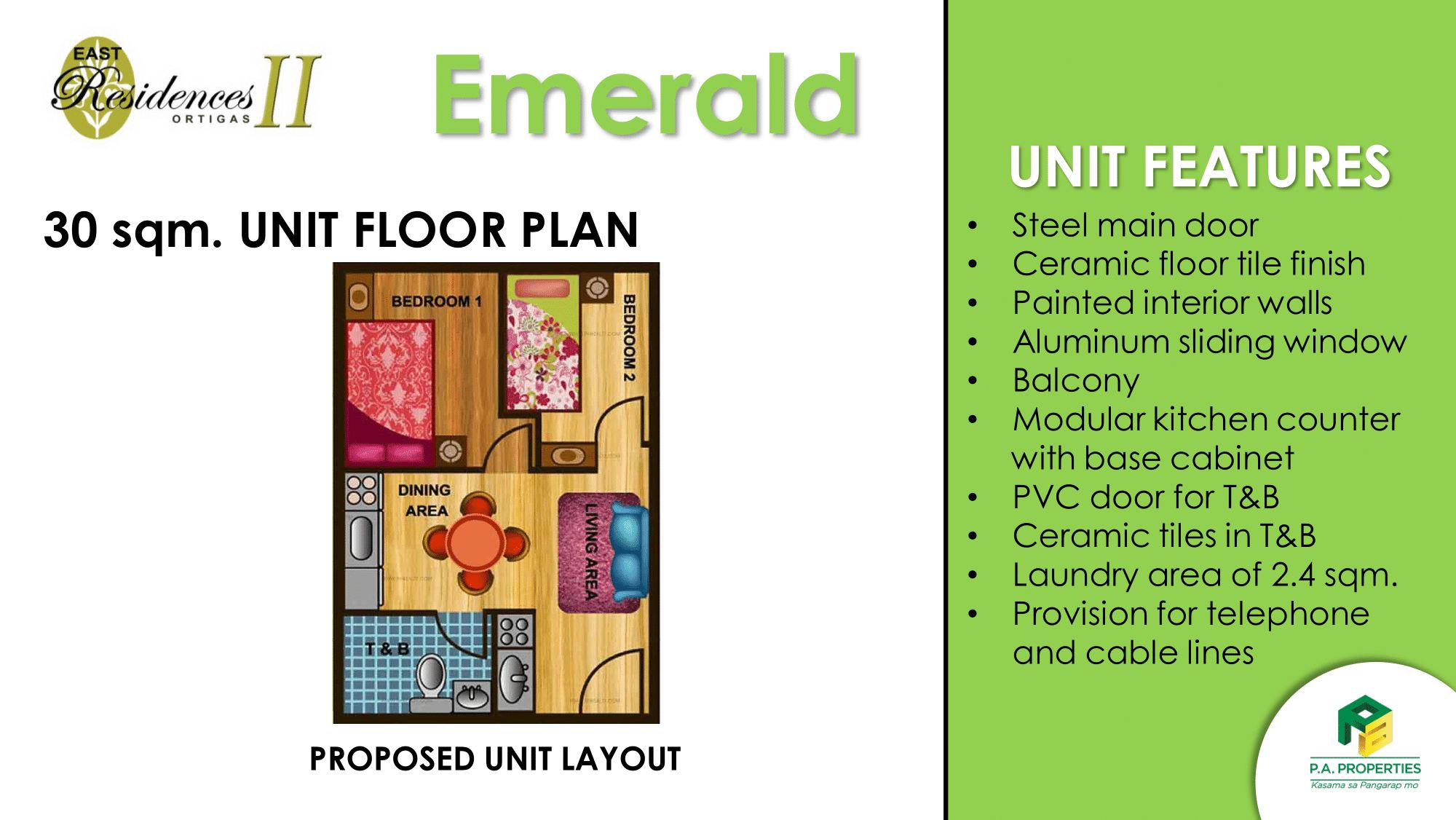 Brand New Residential Condominium For Sale in Pasig City, Metro Manila (20 sqm Floor Area) - Media Image Asset Panel Sub-No 5