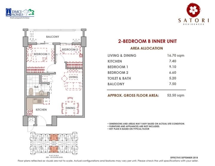 Brand New Residential Condominium For Sale in Pasig City, Metro Manila (52 sqm Floor Area) - Media Image Asset Panel Sub-No 11