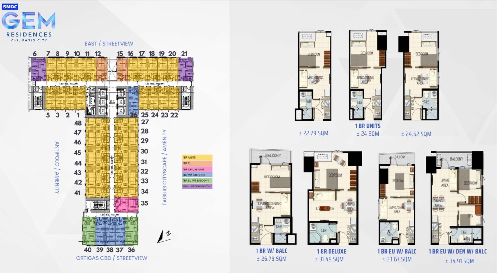 Brand New Residential Condominium For Sale in Pasig City, Metro Manila (22 sqm Floor Area) - Media Image Asset Panel Sub-No 6
