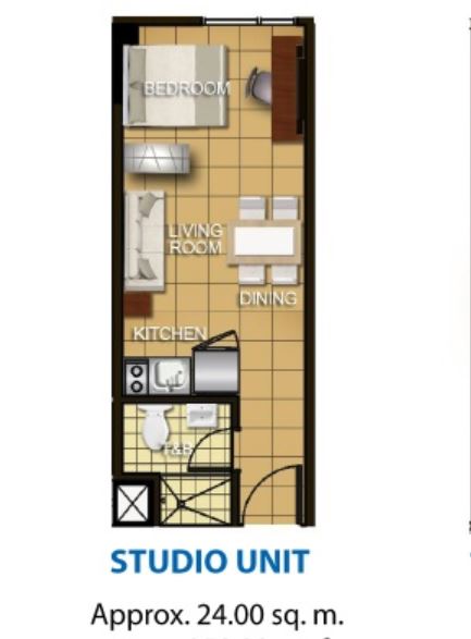 Brand New Residential Condominium For Sale in Pasig City, Metro Manila (24 sqm Floor Area) - Media Image Asset Panel Sub-No 2