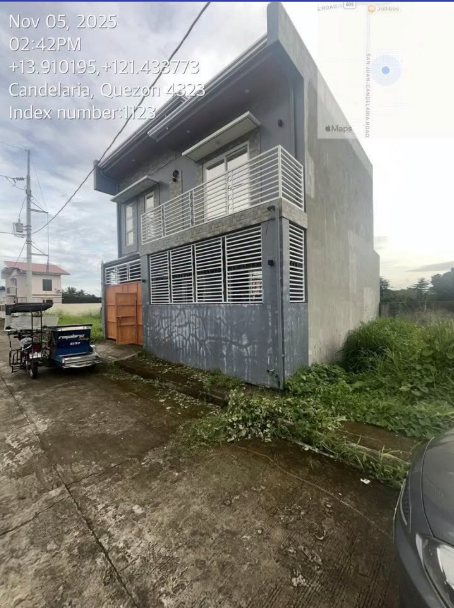 Foreclosed Residential House & Lot For Sale in Candelaria, Quezon Province (72 sqm Lot Area) - Primary Display View Frame Location in Candelaria, Quezon Province