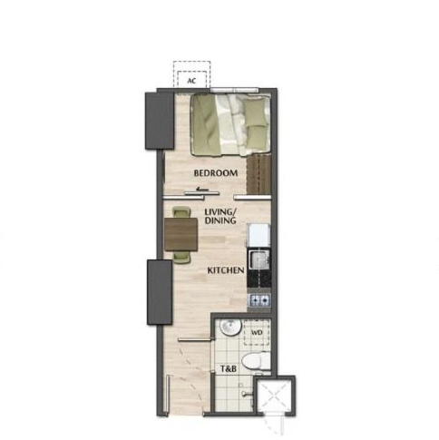 Foreclosed Residential Condominium For Sale in Mandaluyong City, Metro Manila (22 sqm Floor Area) - Media Image Asset Panel Sub-No 4