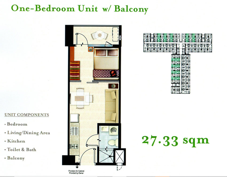 Foreclosed Residential Condominium For Sale in Taguig City, Metro Manila (27 sqm Floor Area) - Media Image Asset Panel Sub-No 4